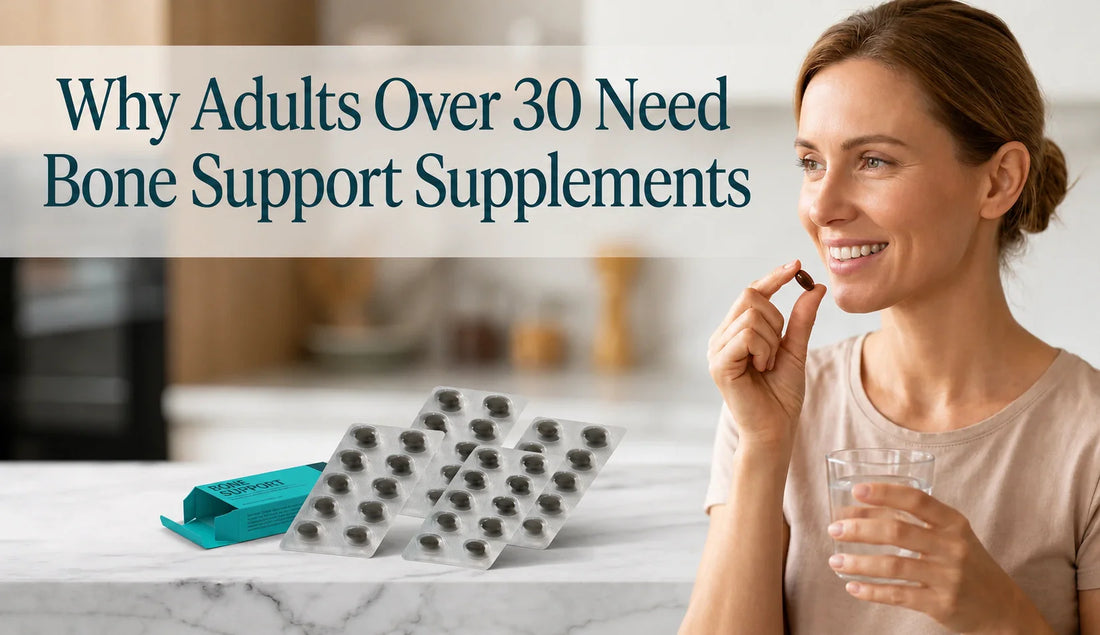Why Adults Over 30 Need Bone Support Supplements